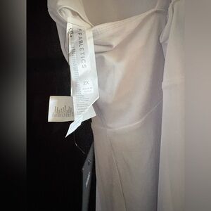 Fabletics Strapless white Dress